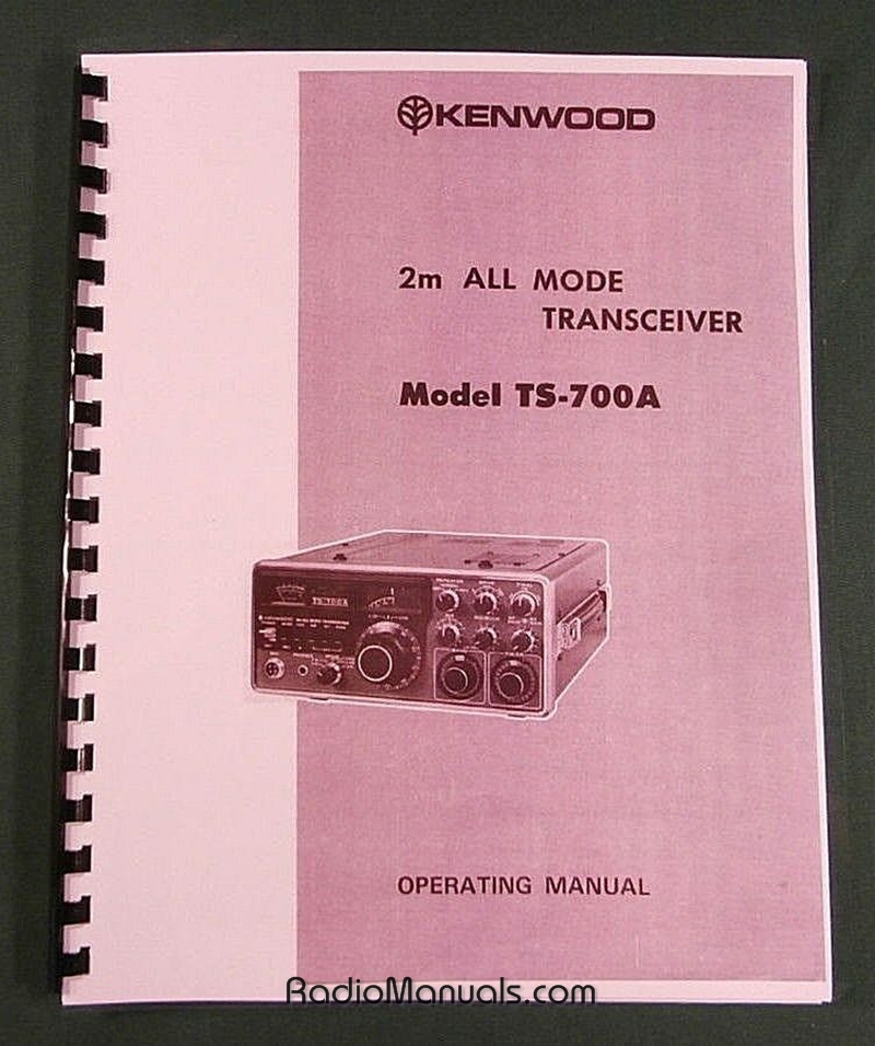 Kenwood TS-700A Instruction Manual